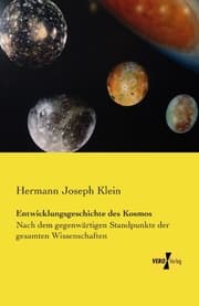 Cover von Entwicklungsgeschichte des Kosmos