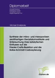 Cover von Synthese der mikro- und mesoporösen zeolithartigen Gerüstalumosilikate und Untersuchung ihres katalytischen Einflusses auf die Friedel-Crafts-Reaktion und die Kolbe-Schmidt-Carboxylierung