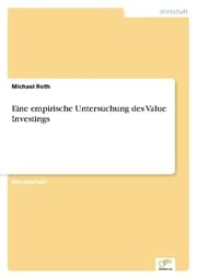 Cover von Eine empirische Untersuchung des Value Investings