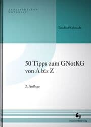 Cover von 50 Tipps zum GNotKG von A-Z