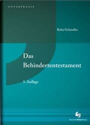 Cover von Das Behindertentestament