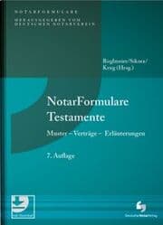 Cover von NotarFormulare Testamente