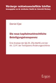 Cover von Die neue kapitalmarktrechtliche Beteiligungstransparenz
