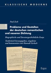 Cover von Probleme und Gestalten der deutschen romantischen und neueren Dichtung