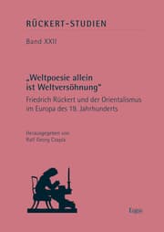Cover von Weltpoesie allein ist Weltversöhnung
