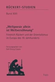 Cover von 'Weltpoesie allein ist Weltversöhnung'