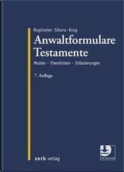 Cover von Anwaltformulare Testamente