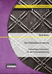 Cover von Die Stellenbeschreibung - vielseitiges Instrument für die Personalabteilung