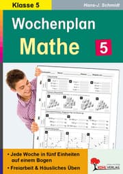 Cover von Wochenplan Mathe / Klasse 5
