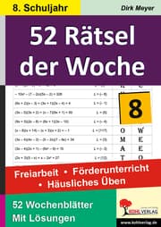 Cover von 52 Rätsel der Woche / Klasse 8