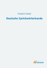 Cover von Deutsche Sprichwörterkunde