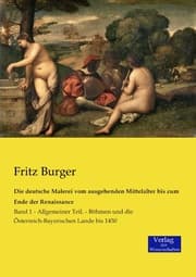 Cover von Die deutsche Malerei vom ausgehenden Mittelalter bis zum Ende der Renaissance