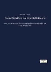Cover von Kleine Schriften zur Geschichtstheorie