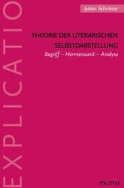 Cover von Theorie der literarischen Selbstdarstellung
