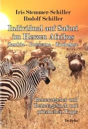 Cover von Individual auf Safari im Herzen Afrikas - Zambia - Botswana - Zimbabwe - Reiseratgeber und Reisetagebuch mit nützlichen Tipps