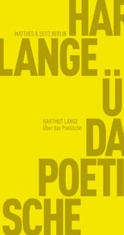 Cover von Über das Poetische