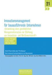 Cover von Innovationsmanagement für bauausführende Unternehmen