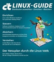 Cover von c't Linux-Guide 2022