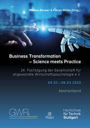 Cover von Business Transformation - Science meets Practice