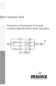 Cover von Evaluation of Transmitter Frontends enabling digitally driven Power Amplifiers