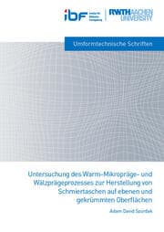 Cover von Untersuchung des Warm-Mikropräge- und Wälzprägeprozesses zur Herstellung von Schmiertaschen auf ebenen und gekrümmten Oberflächen