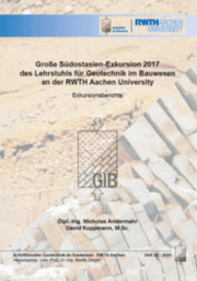 Cover von Große Südostasien-Exkursion 2017 des Lehrstuhls für Geotechnik im Bauwesen an der RWTH Aachen University
