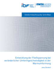 Cover von Entwicklung der Fließspannung bei veränderlicher Umformgeschwindigkeit in der Warmumformung