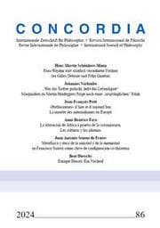 Cover von Concordia - Internationale Zeitschrift für Philosophie 86