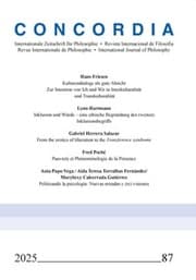 Cover von Concordia - Internationale Zeitschrift für Philosophie 87