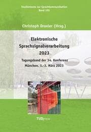Cover von Elektronische Sprachsignalverarbeitung 2023