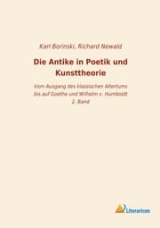 Cover von Die Antike in Poetik und Kunsttheorie