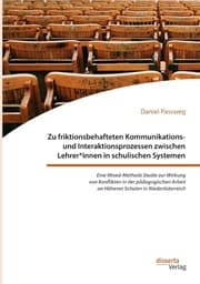 Cover von Zu friktionsbehafteten Kommunikations- und Interaktionsprozessen zwischen Lehrer