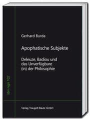 Cover von Apophatische Subjekte