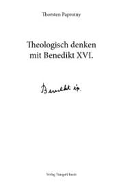 Cover von Theologisch denken mit Benedikt XVI.