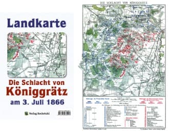 Cover von Historische Landkarte: Schlacht bei Königgrätz am 3. Juli 1866 (A2 gefaltet auf A4)