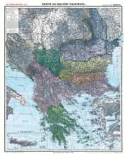 Cover von Historische Karte: Die BALKAN Halbinsel - um 1910 [gerollt]