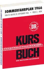 Cover von Kursbuch der Deutschen Reichsbahn - Sommerfahrplan 1966