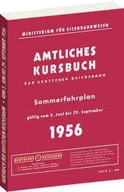 Cover von Kursbuch der Deutschen Reichsbahn - Sommerfahrplan 1956
