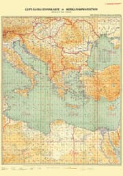 Cover von LUFTKRIEG - Luft-Navigationskarte: Östliches Mittelmeer, Balkan, Nordafrika 1940 (Plano)