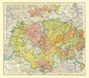 Cover von Politische Karte von THÜRINGEN - Herzogtümer und Fürstentümer 1904