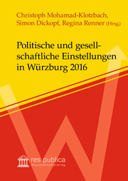 Cover von Politische und gesellschaftliche Einstellungen in Würzburg 2016