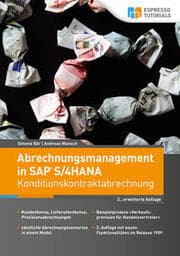 Cover von Abrechnungsmanagement in SAP S/4HANA - Konditionskontraktabrechnung