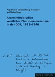 Cover von Arzneimittelstudien westlicher Pharmaunternehmen in der DDR, 1983-1990