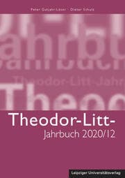 Cover von Theodor-Litt-Jahrbuch 2020/12: Bildung in Demokratie und Diktatur