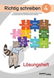 Cover von Richtig schreiben 4 (Lösungsheft)