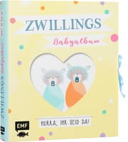 Cover von Zwillings-Babyalbum - Hurra, ihr seid da!
