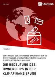 Cover von Die Bedeutung des Ownerships in der Klimafinanzierung