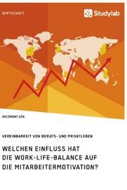 Cover von Welchen Einfluss hat die Work-Life-Balance auf die Mitarbeitermotivation? Vereinbarkeit von Berufs- und Privatleben