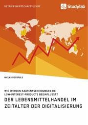 Cover von Der Lebensmittelhandel im Zeitalter der Digitalisierung. Wie werden Kaufentscheidungen bei Low-Interest-Products beeinflusst?