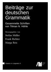 Cover von Beiträge zur deutschen Grammatik